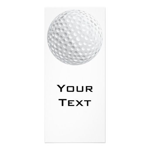 golf ball vector graphic rack card