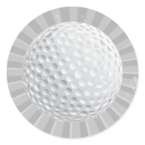 golf ball vector graphic round stickers