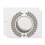 Golf Ball Vintage Design Custom Invitation