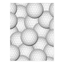 Golf Balls Collage Post Card