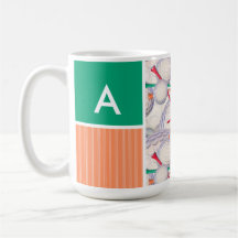 Golf Balls & Tees Pattern Mug