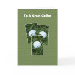 Golf Birthday Card -- Golf Balls for Your "Birdie"
