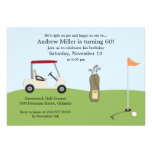 Golf Birthday Flat Invitation