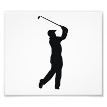 Golf Black Silhouette Shadow Photo Art