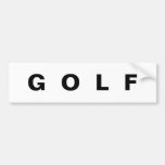 GOLF bumper sticker