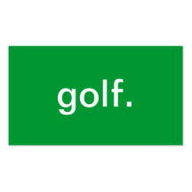 Golf Business Card