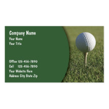 Golf Business Cards