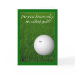Golf Greeting Card