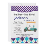 Golf Cart Birthday Party Invitation