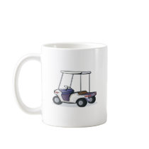 golf cart graphic coffee mug