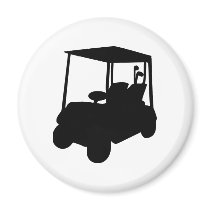 Golf Cart Fridge Magnet