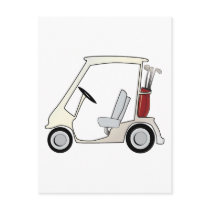 golf_cart postcard