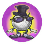 Golf Class Round Sticker
