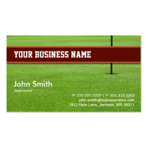Golf Club business card