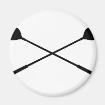 golf clubs crossed fridge magnets