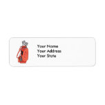 golf clubs custom return address label