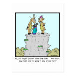 Golf clubs: Mountain Goat cartoon Post Cards