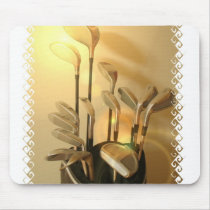 Golf Clubs Mouse Pad