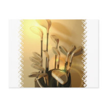Golf Clubs Postcard