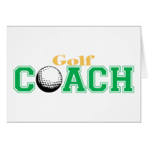 Golf Coach Cards