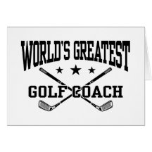 Golf Coach Greeting Card