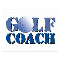 Golf Coach Postcard