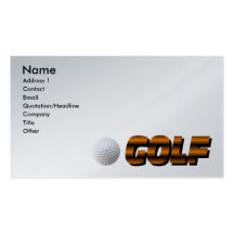 Golf Course Business Card