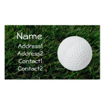Golf Course Golf Ball Business Card
