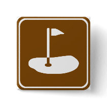 Golf Course Highway Sign Buttons