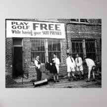 Golf de jeu libre (tout en faisant presser votre c posters
