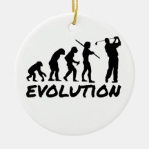 Golf Evolution Ornament