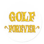 Golf Forever Round Stickers