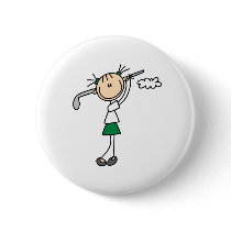 Golf Girl Button