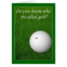Golf Greeting Card