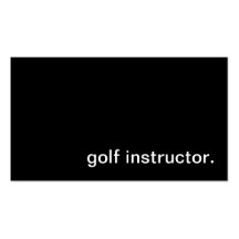 Golf Instructor Business Card