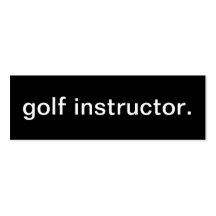 Golf Instructor Business Card