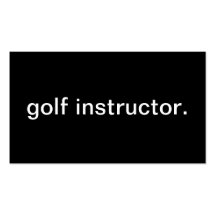 Golf Instructor Business Card Template