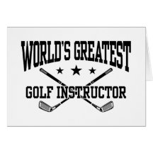 Golf Instructor Greeting Card