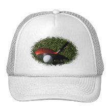Golf Iron and Ball Baseball Hat