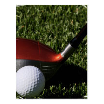 Golf Iron and Ball Postcard