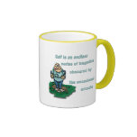 Golf is an endless series of tragedies mugs