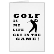 Golf Is My Life Greeting Cards