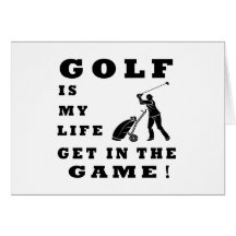 Golf Is My Life Greeting Cards