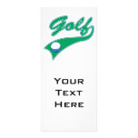 golf logo personalized rack card