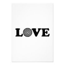 Golf Love invitations