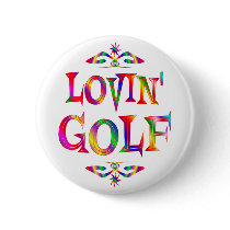 Golf Lover Button