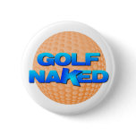 Golf Naked Button (orange golf ball)