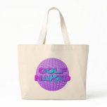 Golf Naked Tote Bag (purple golf ball)