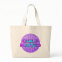 Golf Naked Tote Bag (purple golf ball)