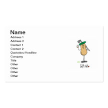 Golf Nut T-shirts and Gifts Business Cards